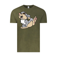 Vintage Olive thumper Vintage Tee - linhVisuals