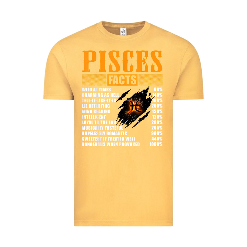 Pisces Facts T Shirt Pisces Birthday Gifts Vintage Tee by linhVisuals | Teevron