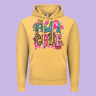 Find A Cure Vintage Hoodie Designed By Nancycooperartshop