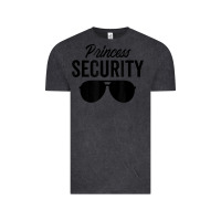 Vintage Black princess security dad boyfriend husband pregnancy t shirt Vintage Tee - linhVisuals