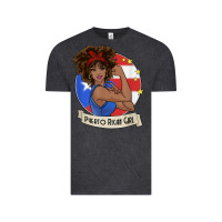 Vintage Black puerto rican girl strong t shirt puerto rico pride boricua Vintage Tee - linhVisuals