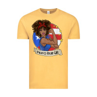 Vintage Mustard puerto rican girl strong t shirt puerto rico pride boricua Vintage Tee - linhVisuals