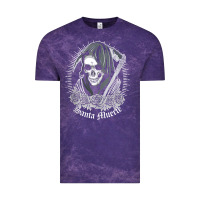 Cloud Purple santa muerte female deity mexican satanic dead sugar skull tank top Vintage Tee - linhVisuals
