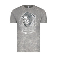 Cloud Rock santa muerte female deity mexican satanic dead sugar skull tank top Vintage Tee - linhVisuals