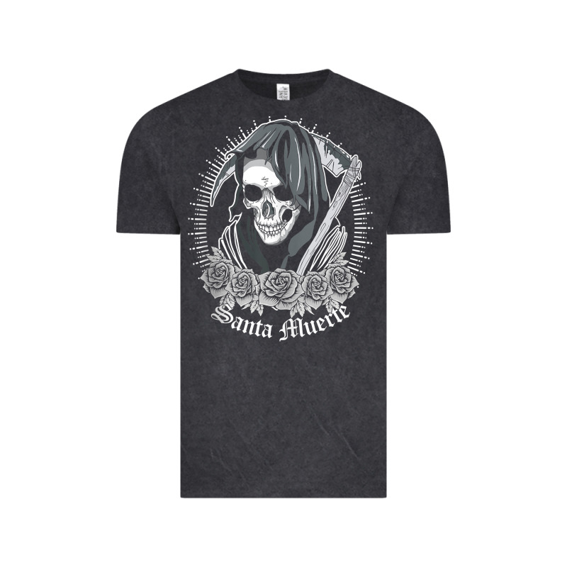 Santa Muerte Female Deity Mexican Satanic Dead Sugar Skull Tank Top Vintage Tee by linhVisuals | Teevron
