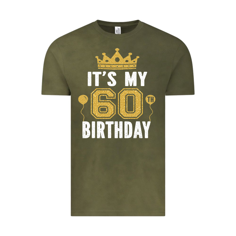 It's My 60th Birthday Gift For 60 Years Old Man And Woman T Shirt Vintage Tee by linhVisuals | Teevron