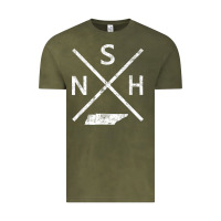 Vintage Olive vintage nashville retro nsh cross t shirt Vintage Tee - linhVisuals