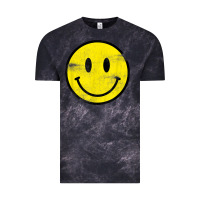 Cloud Black vintage retro happy smiley face 80's 90's aesthetic t shirt Vintage Tee - linhVisuals