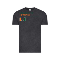 Vintage Black The university of miami Vintage Tee - linhVisuals