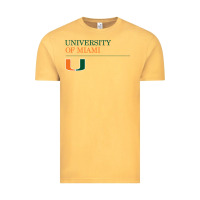 Vintage Mustard The university of miami Vintage Tee - linhVisuals