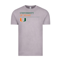 Vintage Zinc The university of miami Vintage Tee - linhVisuals