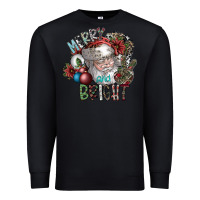 Black merry and bright Premium Sweatshirt - SublimationCraftShop