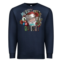 Navy merry and bright Premium Sweatshirt - SublimationCraftShop