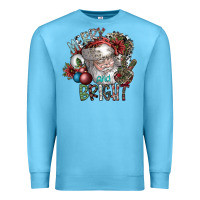 Ocean Blue merry and bright Premium Sweatshirt - SublimationCraftShop