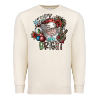 Sandshell merry and bright Premium Sweatshirt - SublimationCraftShop
