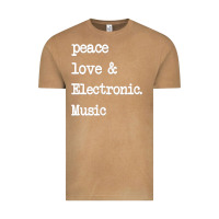 Vintage Camel peace love & electronic music  edm techno t shirt Vintage Tee - linhVisuals