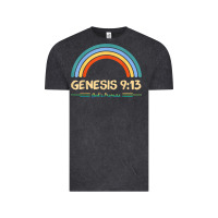 Vintage Black genesis 913 god's promise faithfully rainbow bible verse t shirt Vintage Tee - linhVisuals