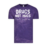Cloud Purple drugs not hugs Vintage Tee - linhVisuals
