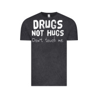 Vintage Black drugs not hugs Vintage Tee - linhVisuals