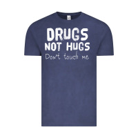 Vintage Denim drugs not hugs Vintage Tee - linhVisuals