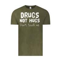 Vintage Olive drugs not hugs Vintage Tee - linhVisuals