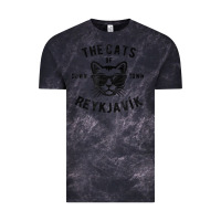 Cloud Black cats of downtown reykjavik t shirt Vintage Tee - linhVisuals