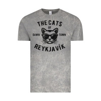 Cloud Rock cats of downtown reykjavik t shirt Vintage Tee - linhVisuals