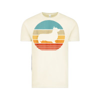 Vintage Arctic corgi retro vintage 60s 70s sunset dog lovers men women t shirt Vintage Tee - linhVisuals