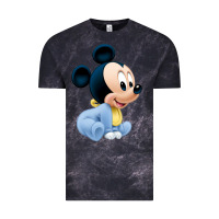 Cloud Black baby micke  mouse Vintage Tee - linhVisuals