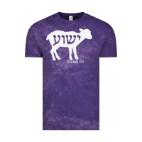 Cloud Purple isaiah 53 lamb yeshua jesus t shirt Vintage Tee - linhVisuals