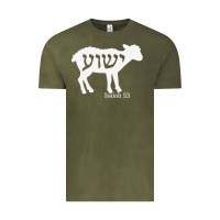 Vintage Olive isaiah 53 lamb yeshua jesus t shirt Vintage Tee - linhVisuals