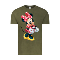 Vintage Olive minni mouse Vintage Tee - linhVisuals