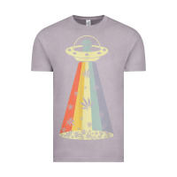 Vintage Zinc vintage alien weed pot leaf ufo abduction marijuana cannabis t shirt Vintage Tee - linhVisuals