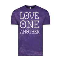 Cloud Purple love one another jesus quote christian t shirt Vintage Tee - linhVisuals