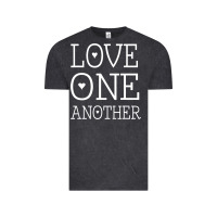 Vintage Black love one another jesus quote christian t shirt Vintage Tee - linhVisuals