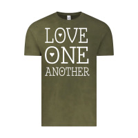 Vintage Olive love one another jesus quote christian t shirt Vintage Tee - linhVisuals