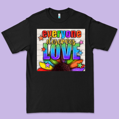 Everyone Deserves Love Pride Lgbtq+ Tumbler Premium Tee Designed By Bundleandbundleshop
