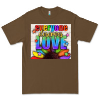 Cacao Everyone Deserves Love Pride LGBTQ+ Tumbler Premium Tee - BundleAndBundleShop