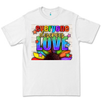 White Everyone Deserves Love Pride LGBTQ+ Tumbler Premium Tee - BundleAndBundleShop