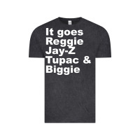 Vintage Black it goes reggie jay Vintage Tee - linhVisuals