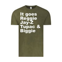 Vintage Olive it goes reggie jay Vintage Tee - linhVisuals