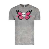 Cloud Rock butterfly skull Vintage Tee - linhVisuals