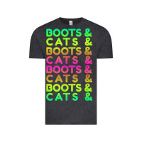 Vintage Black edm rave shirt  boots and cats gift Vintage Tee - linhVisuals