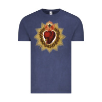 Vintage Denim sacred heart of jesus catholic devotion t shirt Vintage Tee - linhVisuals