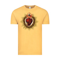 Vintage Mustard sacred heart of jesus catholic devotion t shirt Vintage Tee - linhVisuals