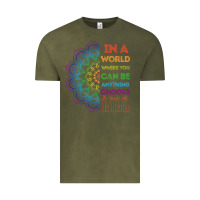 Vintage Olive kindeness In A World Where You Can Be Anything Choose Kind Kindness Vintage Tee - linhVisuals