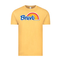 Vintage Mustard Bravo Supermarket Vintage Tee - linhVisuals