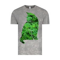 Cloud Rock funny cannabis & cat lover marijuana weed smoker art t shirt Vintage Tee - linhVisuals