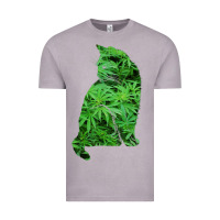 Vintage Zinc funny cannabis & cat lover marijuana weed smoker art t shirt Vintage Tee - linhVisuals
