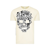Vintage Arctic funny pitbull skull dog skeleton halloween t shirt Vintage Tee - linhVisuals